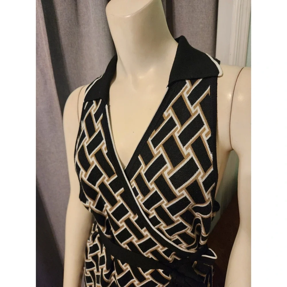 Diane von Furstenberg Women's Wrap Sleeveless Limited Edition Dress (Size XXL) - Picture 12 of 14